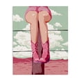 thumbnail image 1 of Stupell Industries Art Deco Cowgirl on Fence Post Canvas Art, 16 x 20, by Ziwei Li, 1 of 8