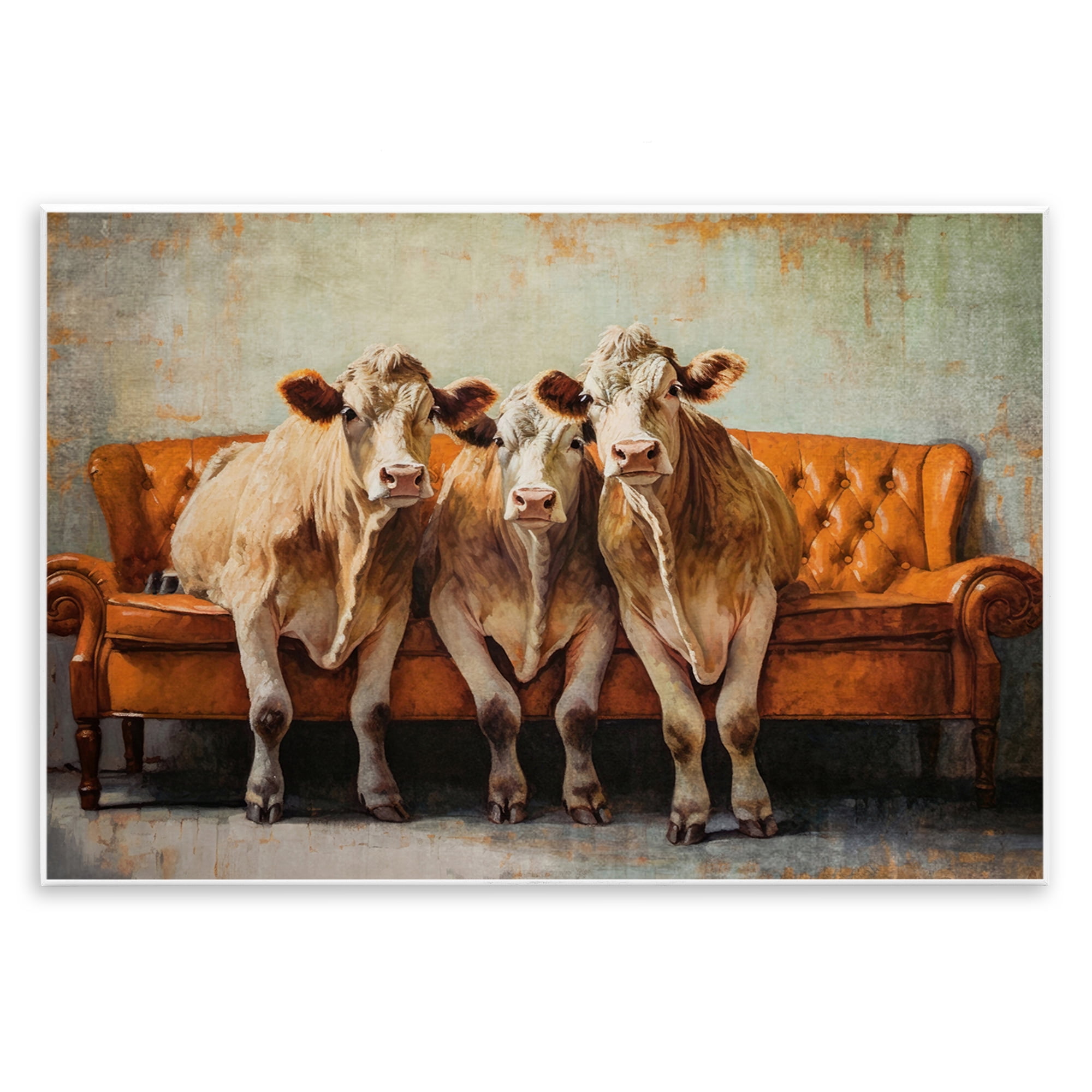 Stupell Industries Cows Just Chillin' Wall Plaque Art, design by Tina LeCour
