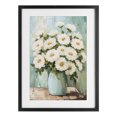 thumbnail image 1 of Stupell Industries Rustic Lodge Cozy Arrangement of White Blooms Black Framed Print Under Glass, 14 x 20, by Petals Prints Design, 1 of 8