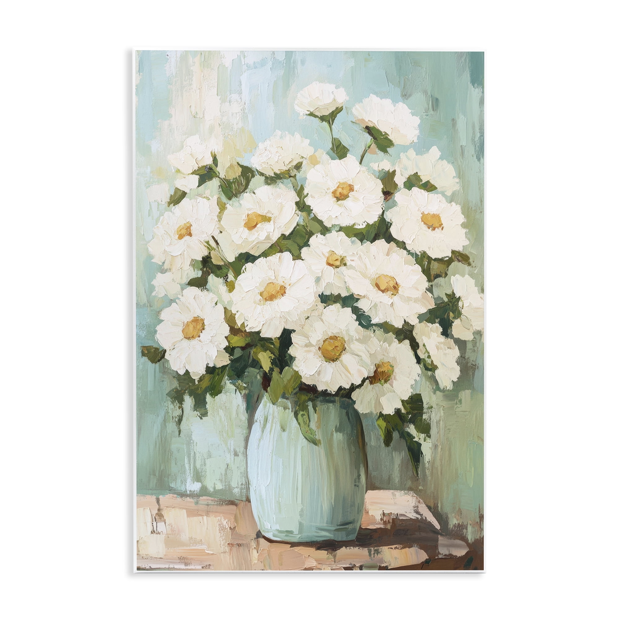 Stupell Industries Cozy Arrangement of White Blooms Wall Plaque Art, design by Petal Prints Design