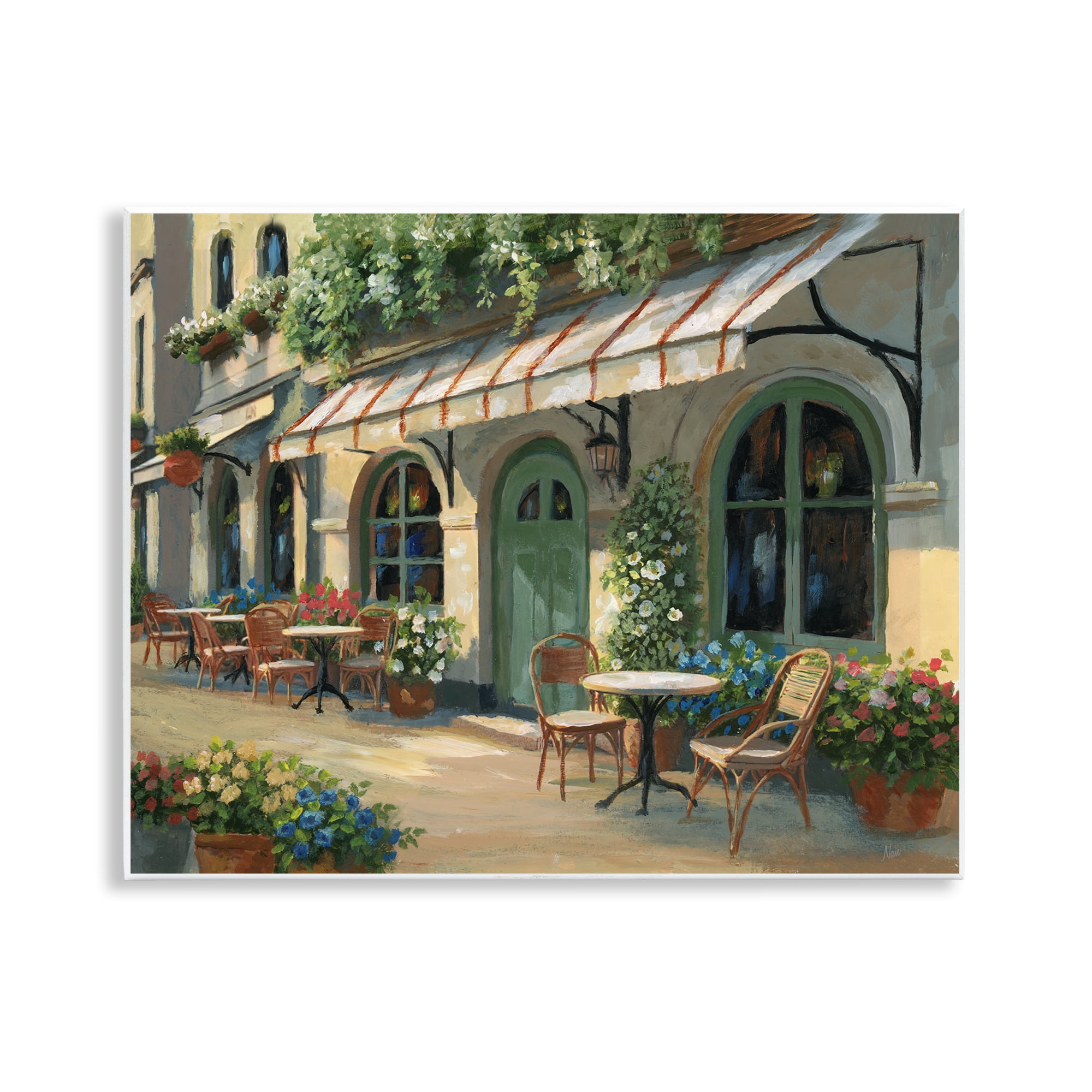 Stupell Industries Cozy Cafe Sunlit Patio Wall Plaque Art, design by Nan