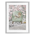 thumbnail image 1 of Stupell Industries Bohemian Cozy Cat Reading Gray Framed Print Under Glass, 17 x 23, by Lanie Loreth, 1 of 8