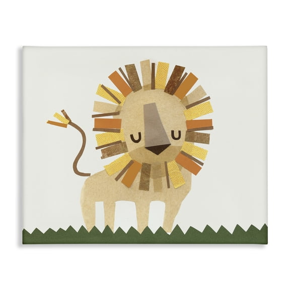 Stupell Industries Cozy Corner Lion Animals & Insects Painting Gallery Wrapped Canvas Art Print Wall Art, 40 x 30