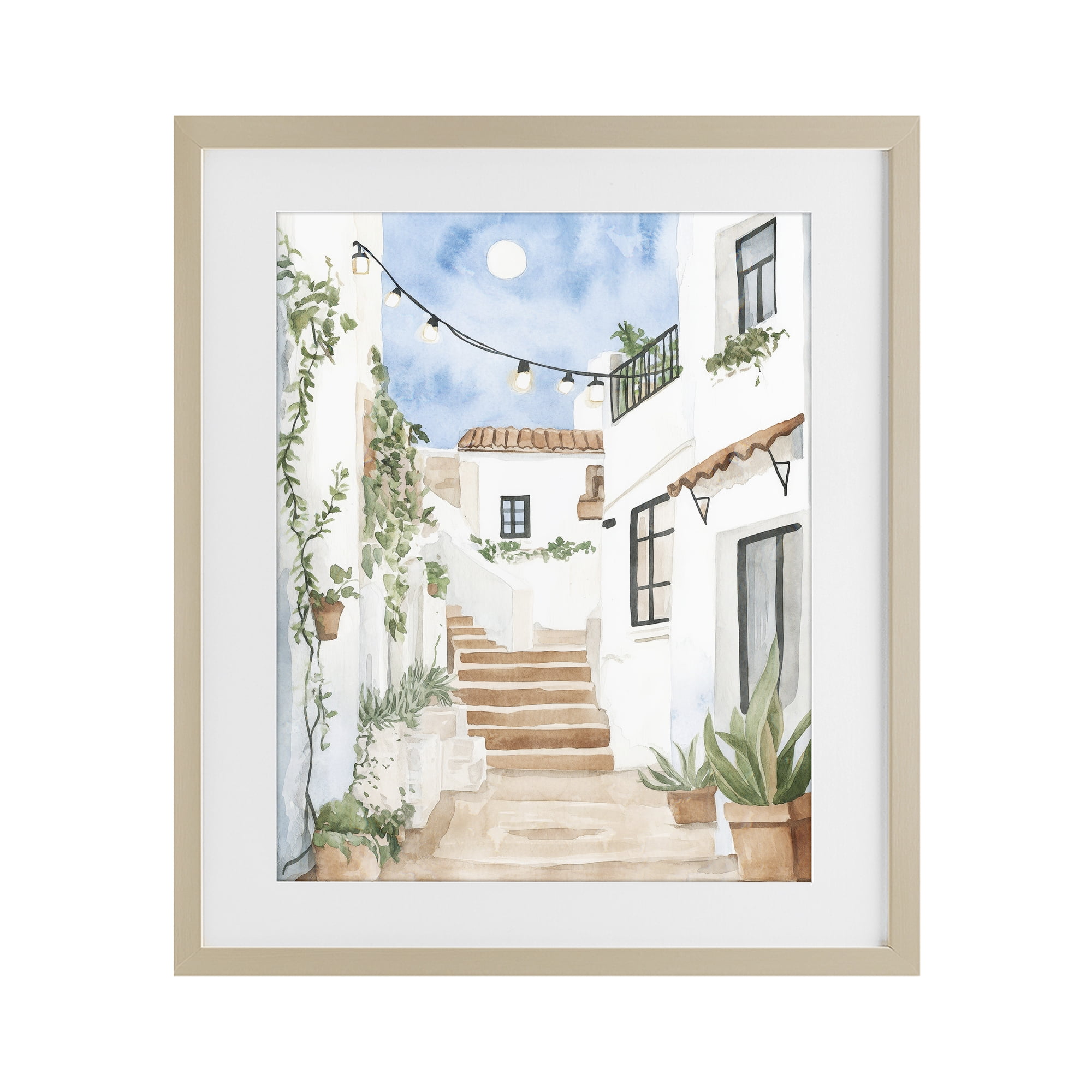 Stupell Industries Cozy Street Architecture Birch Framed Print Under Glass, design by Svetlana Aleynikova