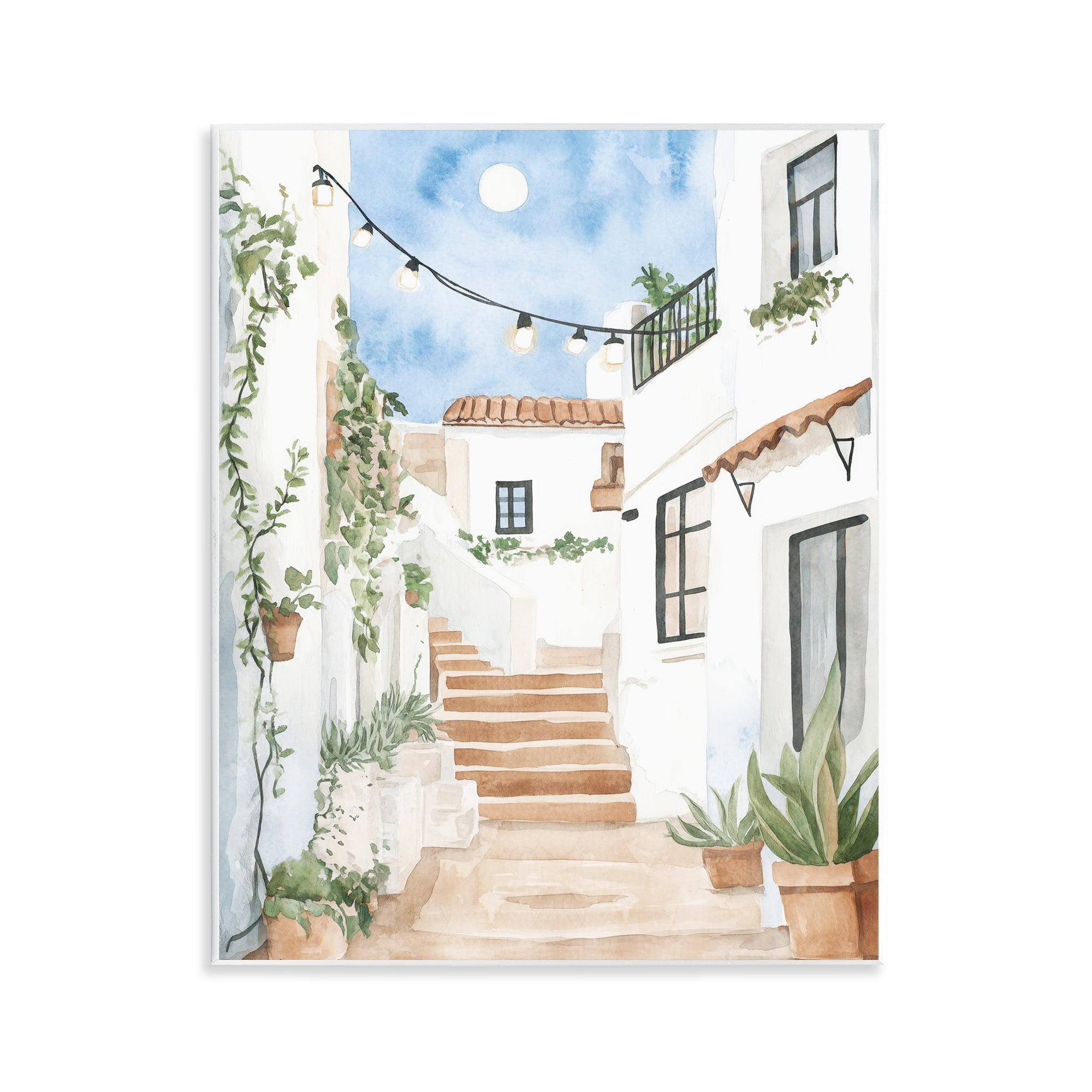 Stupell Industries Cozy Street Architecture Wall Plaque Art, design by Svetlana Aleynikova