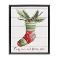 thumbnail image 1 of Stupell Industries French Country Cozy Toes & Frosty Nose Black Floating Frame Canvas Art, 17 x 21, by Livi Finn, 1 of 8