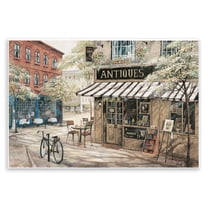 Stupell Industries Cozy Town Antiques Shop Scenic & Cityscapes Painting Unframed Art Print Wall Art, 15 x 10
