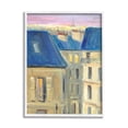 thumbnail image 1 of Stupell Industries Cozy Urban City Neighborhood Pink Sunset Sky Painting White Framed Art Print Wall Art, Design by JG Studios, 1 of 5