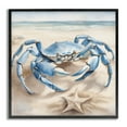 thumbnail image 1 of Stupell Industries Crab & Starfish on Beach Animals & Insects Painting Gray Framed Art Print Wall Art, 17 x 17, 1 of 10