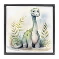 thumbnail image 1 of Stupell Industries Bohemian Crafty Critters Dino Black Floating Frame Canvas Art, 18 x 18, by Steve Hunziker, 1 of 8