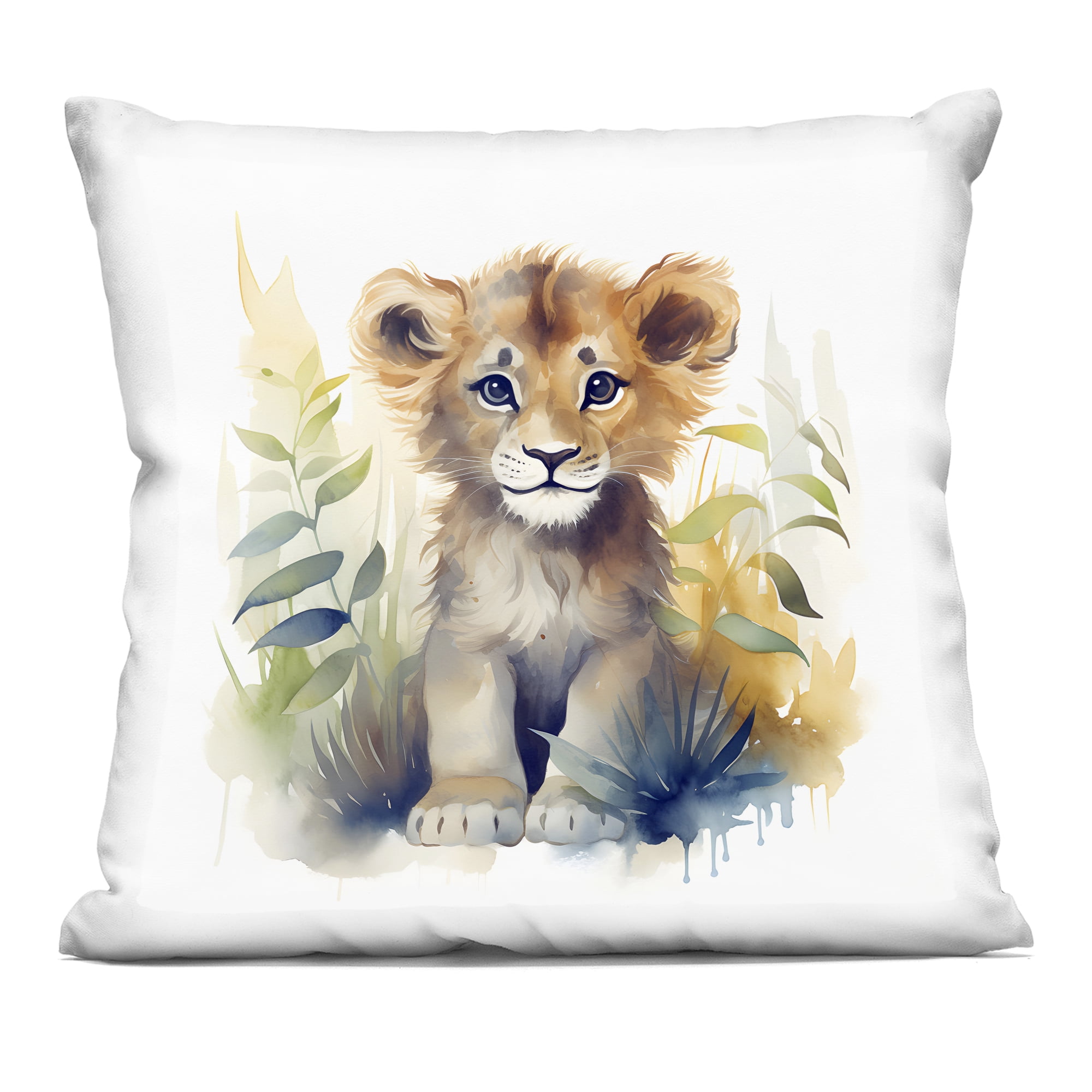 Stupell Industries Crafty Critters Lion Decorative Printed Throw Pillow, design by Steve Hunziker