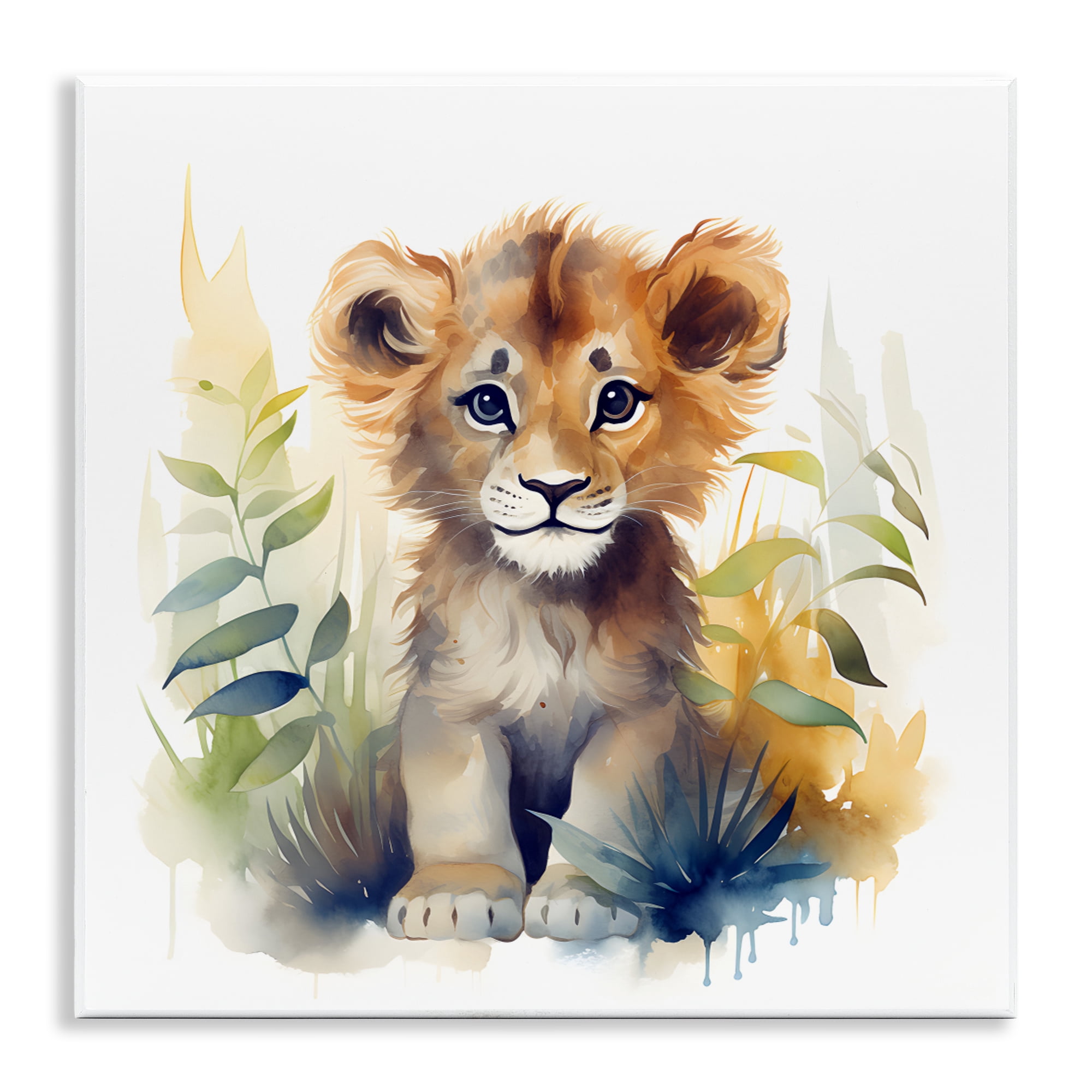 Stupell Industries Crafty Critters Lion Wall Plaque Art, design by Steve Hunziker