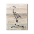 thumbnail image 1 of Stupell Industries Crane Bird Beach Shore Painting Gallery Wrapped Canvas Print Wall Art, Design by Patricia Pinto, 1 of 7