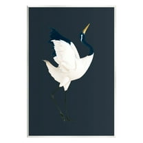 Stupell Industries Crane Bird Facing Right Animals & Insects Painting Unframed Art Print Wall Art, 10 x 15