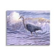 thumbnail image 1 of Stupell Industries Crane Bird Splashing Ocean Waves Coastal Photography Gallery Wrapped Canvas Print Wall Art, 1 of 5
