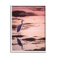 thumbnail image 1 of Stupell Industries Crane Bird in Sunrise Marsh Coastal Photography White Framed Art Print Wall Art, 1 of 5