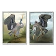 thumbnail image 1 of Stupell Industries Crane Dance Landscapes Animals & Insects Painting Gray Framed Art Print Wall Art, 16 x 20, 1 of 10