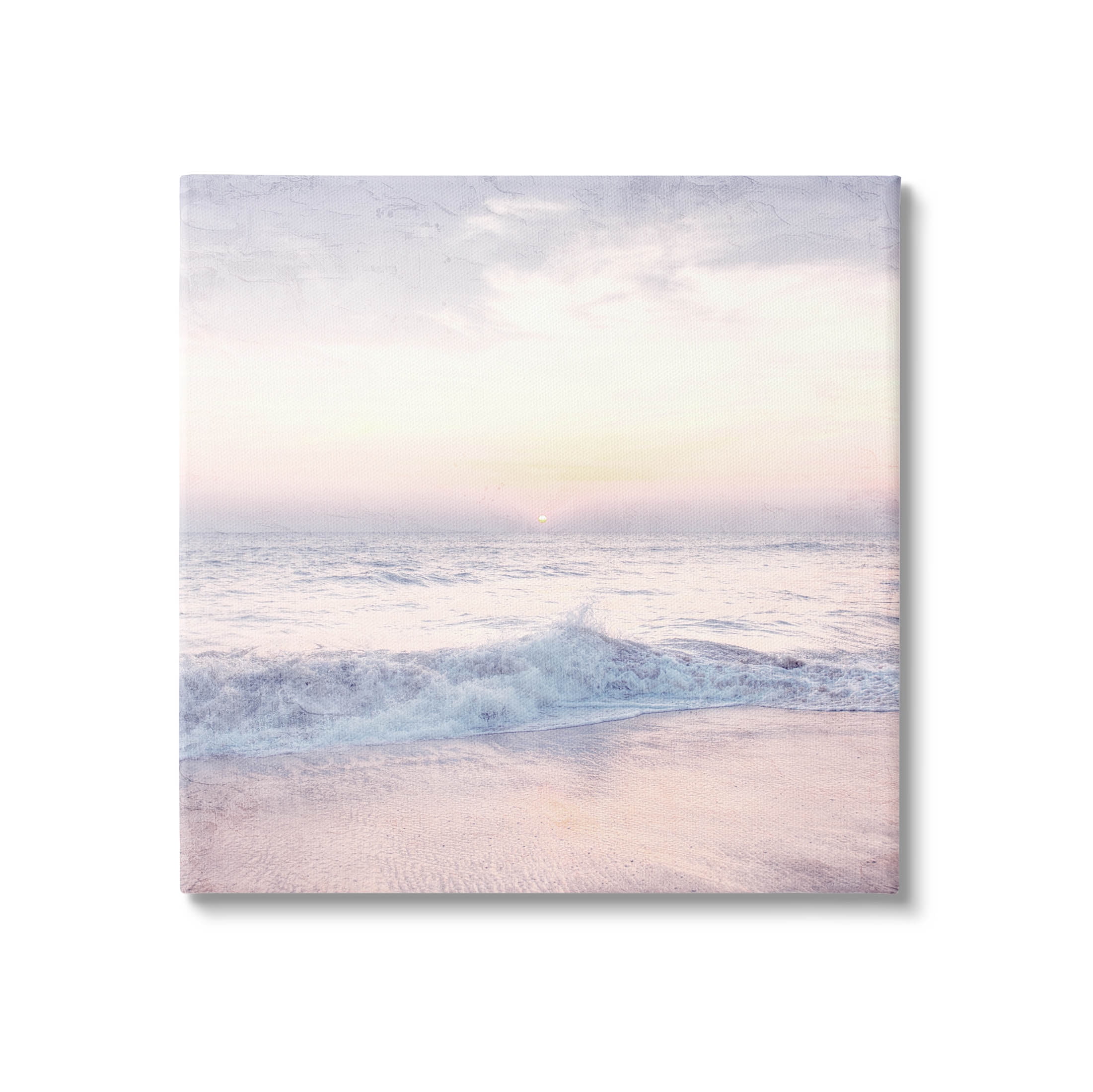 Pastel Beach Sunrise Canvas Print 24" x 24"