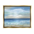 thumbnail image 1 of Stupell Industries Crashing Ocean Ripples Scenery Painting Metallic Gold Floating Framed Canvas Print Wall Art, Design by Nan, 1 of 6