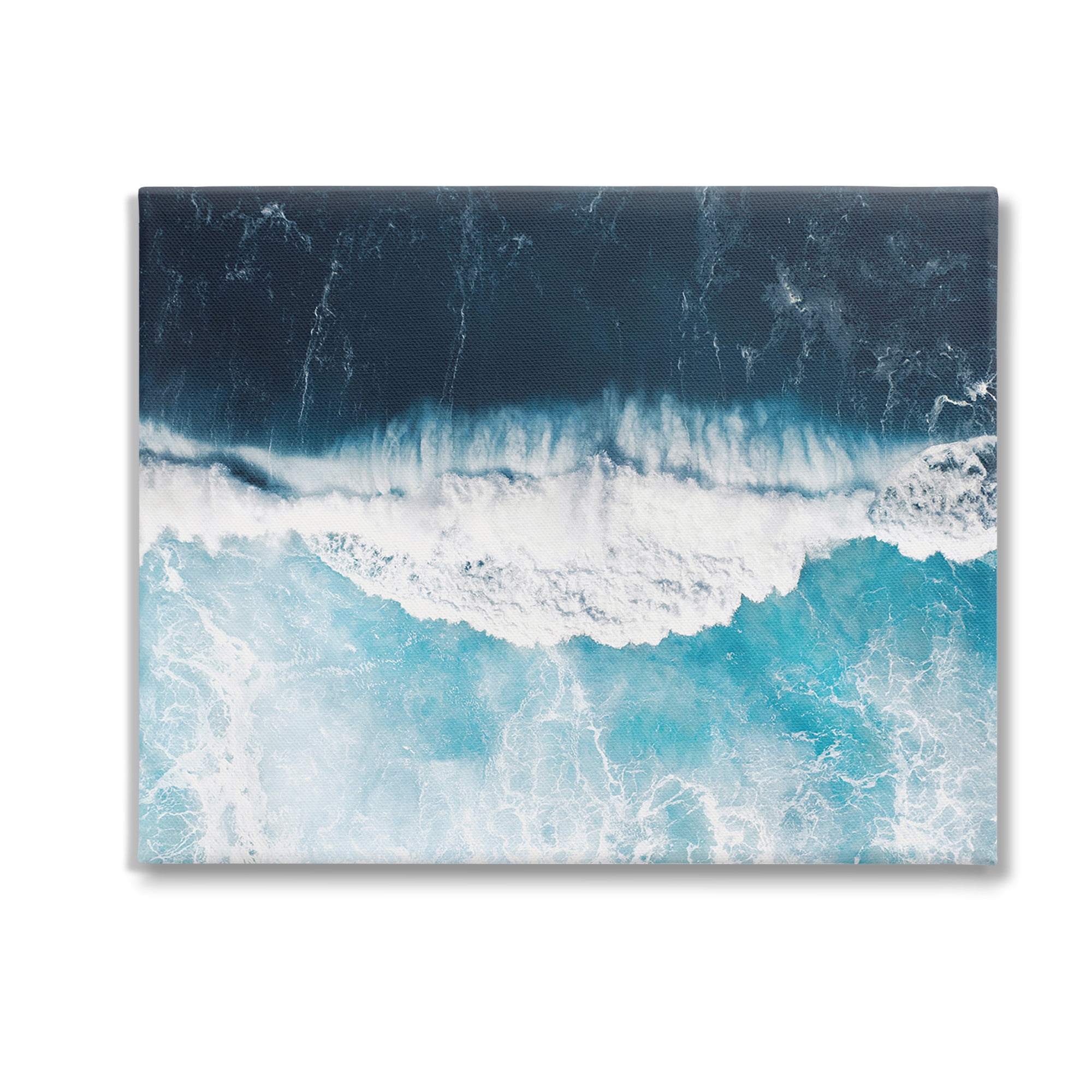 Stupell Industries Crashing Ocean Waves Landscape Photography Gallery Wrapped Canvas Art Print Wall Art, 30 x 24