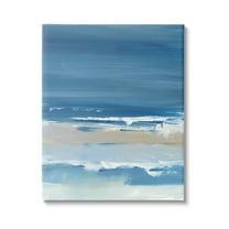 Stupell Industries Crashing Waves Ocean Shoreline Beach Painting Gallery Wrapped Canvas Print Wall Art, Design by Ethan Harper