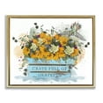 thumbnail image 1 of Stupell Industries Crate Full Of Grateful Botanical & Floral Painting Gold Floater Framed Canvas Art Print Wall Art, 31 x 25, 1 of 10