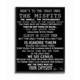 thumbnail image 1 of Stupell Industries Crazy Ones Inspirational Quote Word Black And White Design Framed Giclee Texturized Art by Daniel Sproul, 1 of 8