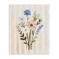 thumbnail image 1 of Stupell Industries Cottage Cream Stripe Florals Canvas Art, 30 x 40, by The Prints Vibe, 1 of 8