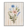 thumbnail image 1 of Stupell Industries Cottage Cream Stripe Florals Gray Framed Giclee Art, 24 x 30, by The Prints Vibe, 1 of 8