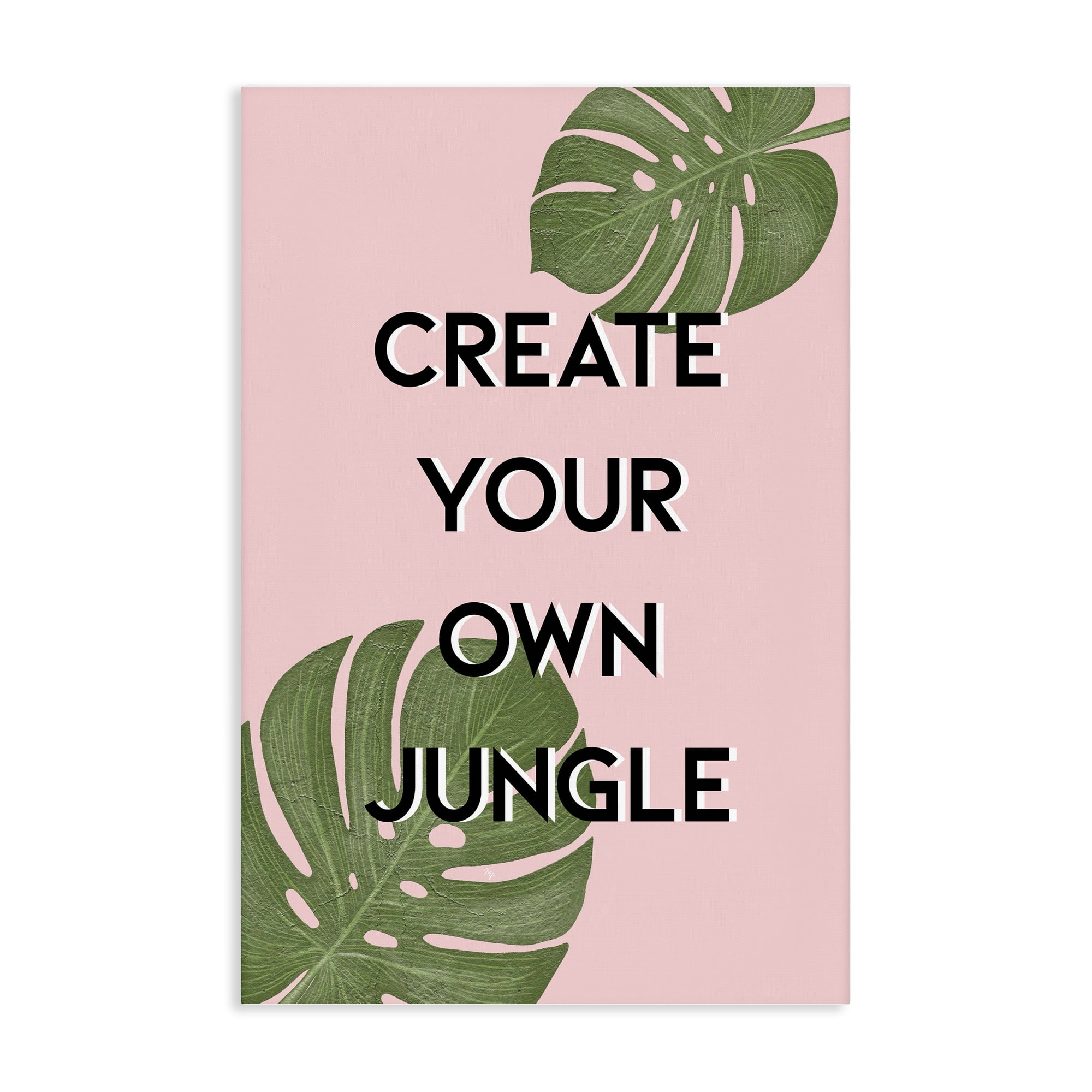 Stupell Industries Create Your Own Jungle Canvas Wall Art, design by Martina Pavlova