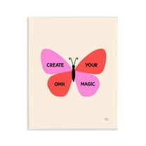 Stupell Industries Create Your Own Magic Animals Painting Unframed Art Print Wall Art, 11 x 14