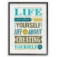 thumbnail image 1 of Stupell Industries Creating Yourself Inspirational Blue Yellow Word Design Framed Wall Art by Ester Kay, 1 of 5