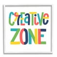 thumbnail image 1 of Stupell Industries Creative Zone Kids' Motivational Phrase Vibrant Playful Typography, 24 x 24, Design by Raye Allison Creations, 1 of 5