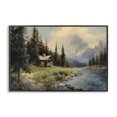 thumbnail image 1 of Stupell Industries Farmhouse Creek Cabin Riverside Retreat Black Framed Giclee Art, 18 x 12, by Franklyn Gregory, 1 of 8