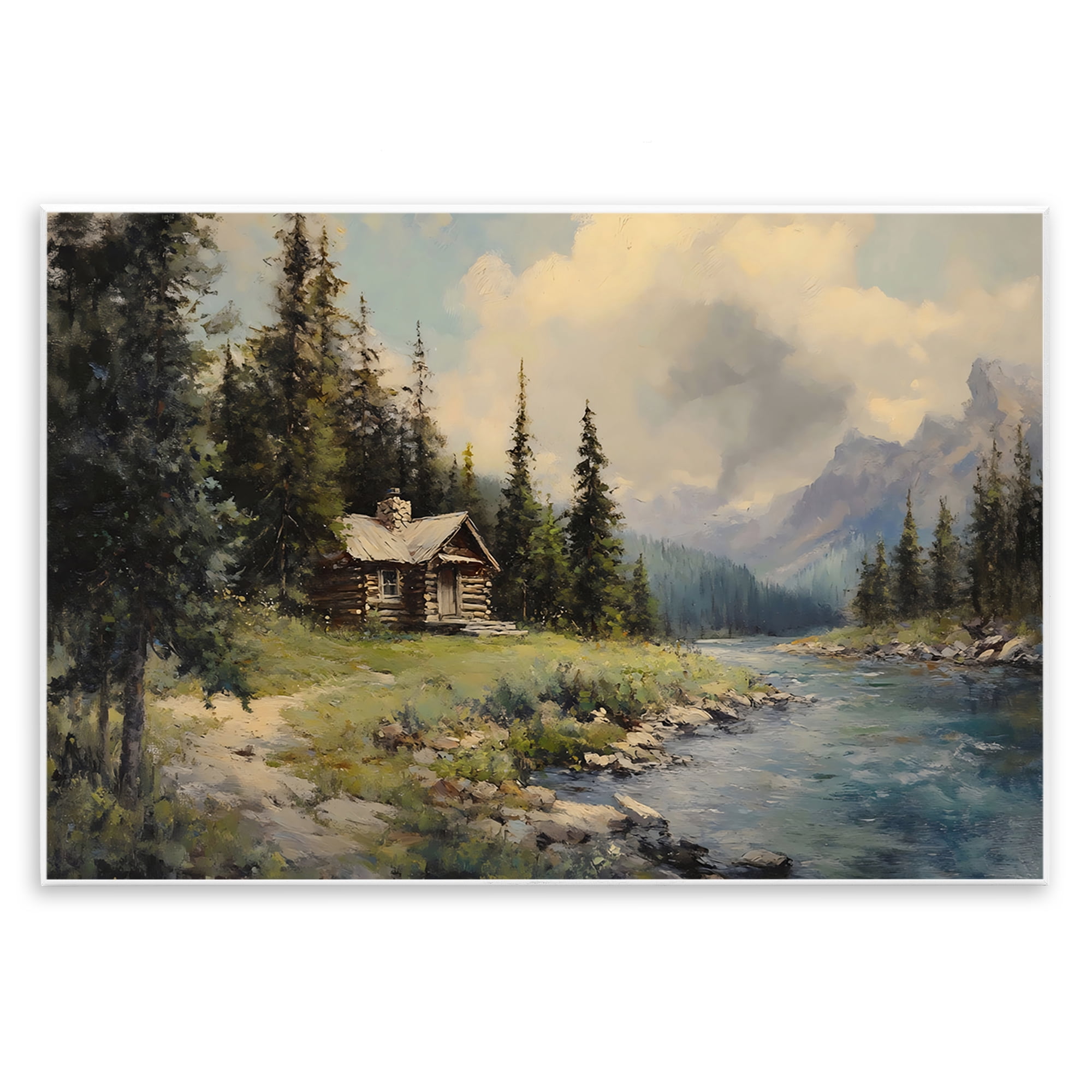 Stupell Industries Creek Cabin Riverside Retreat Wall Plaque Art, design by Franklyn Gregory
