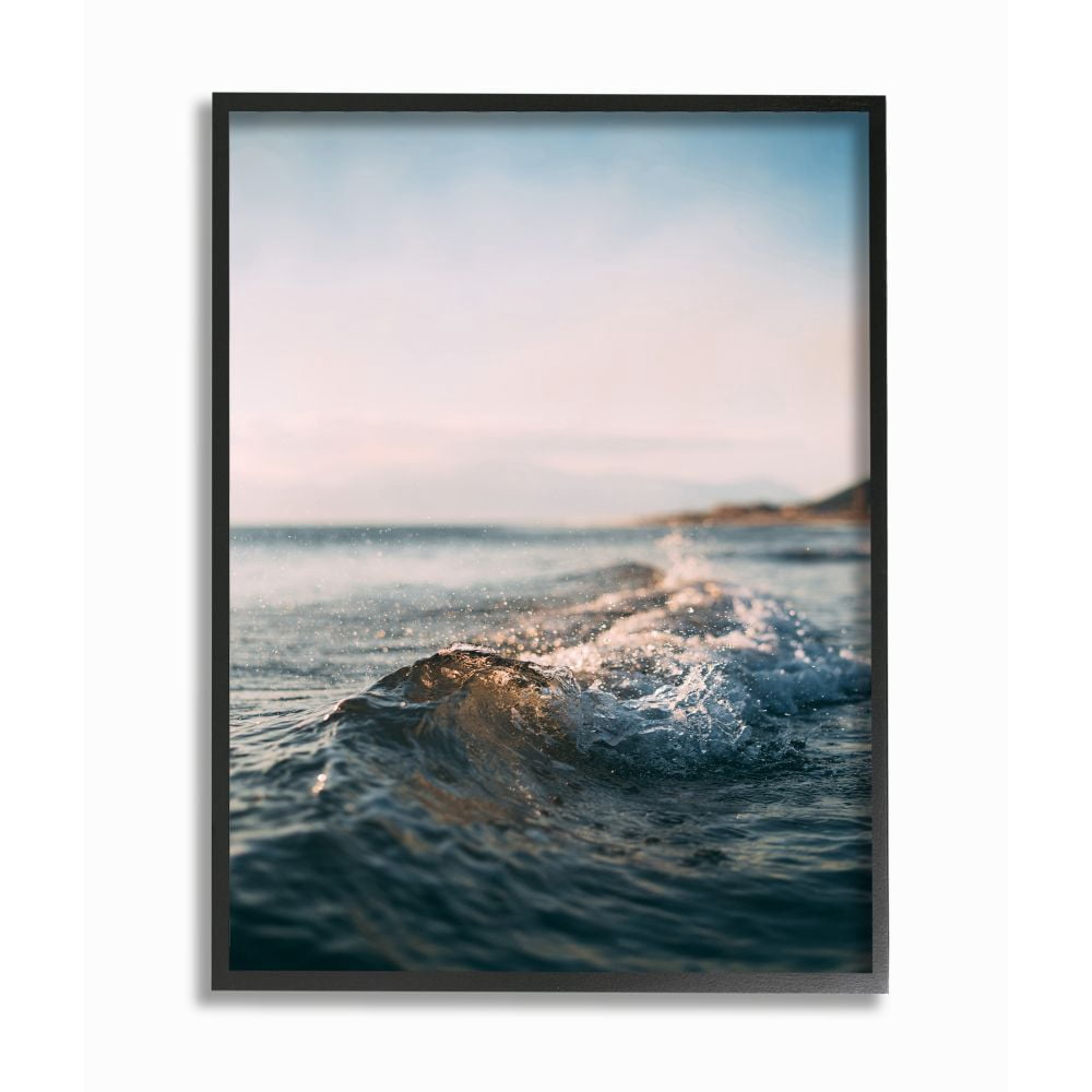 Stupell Industries Crest of a Small Wave Beach Water Photograph Designed by Unsplash