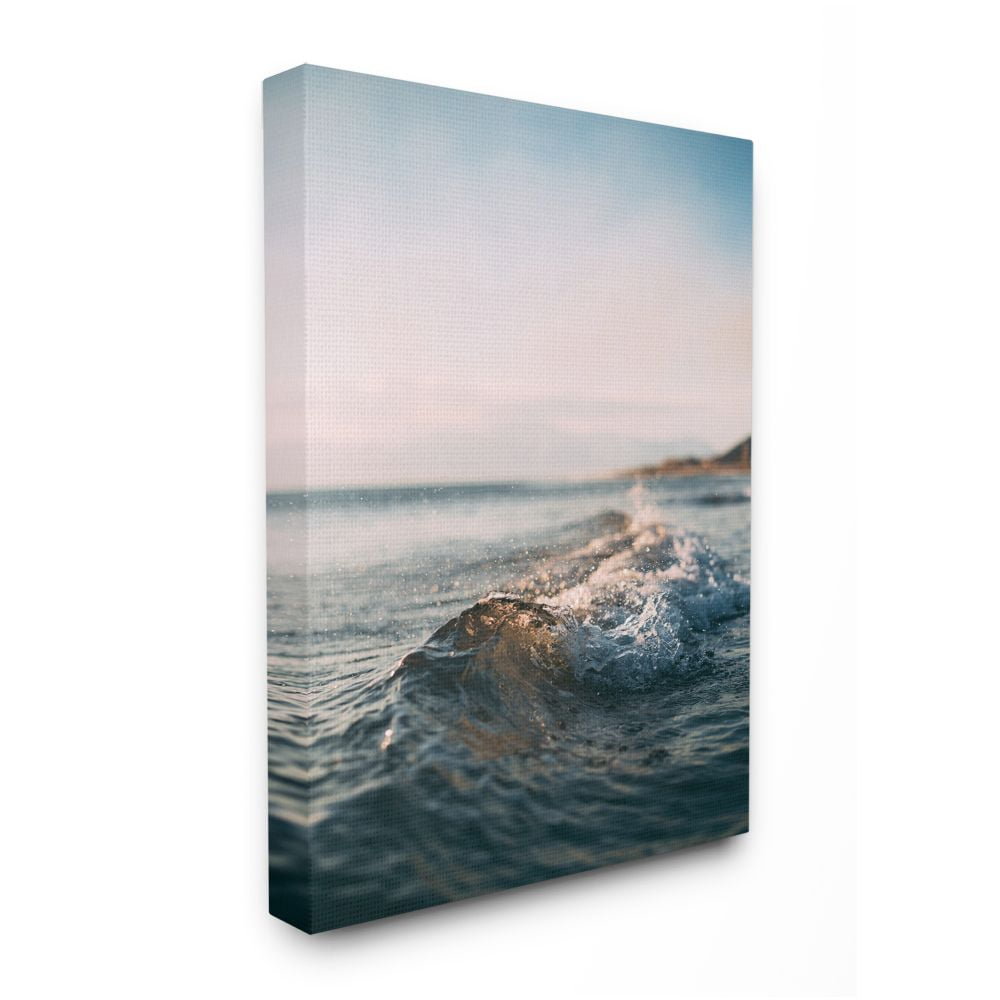 Coastal Wave Beach Water Canvas Print for Kids Nursery