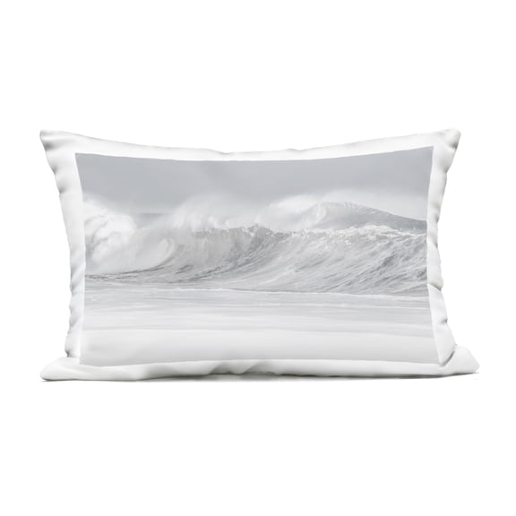 Stupell Industries Cresting Beach Wave Design by Maggie Olsen Outdoor Printed Pillow