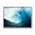 thumbnail image 1 of Stupell Industries Cresting Ocean Wave Blue Beach Painting Gray Framed Wall Art, 16 x 20, byZiwei Li, 1 of 1