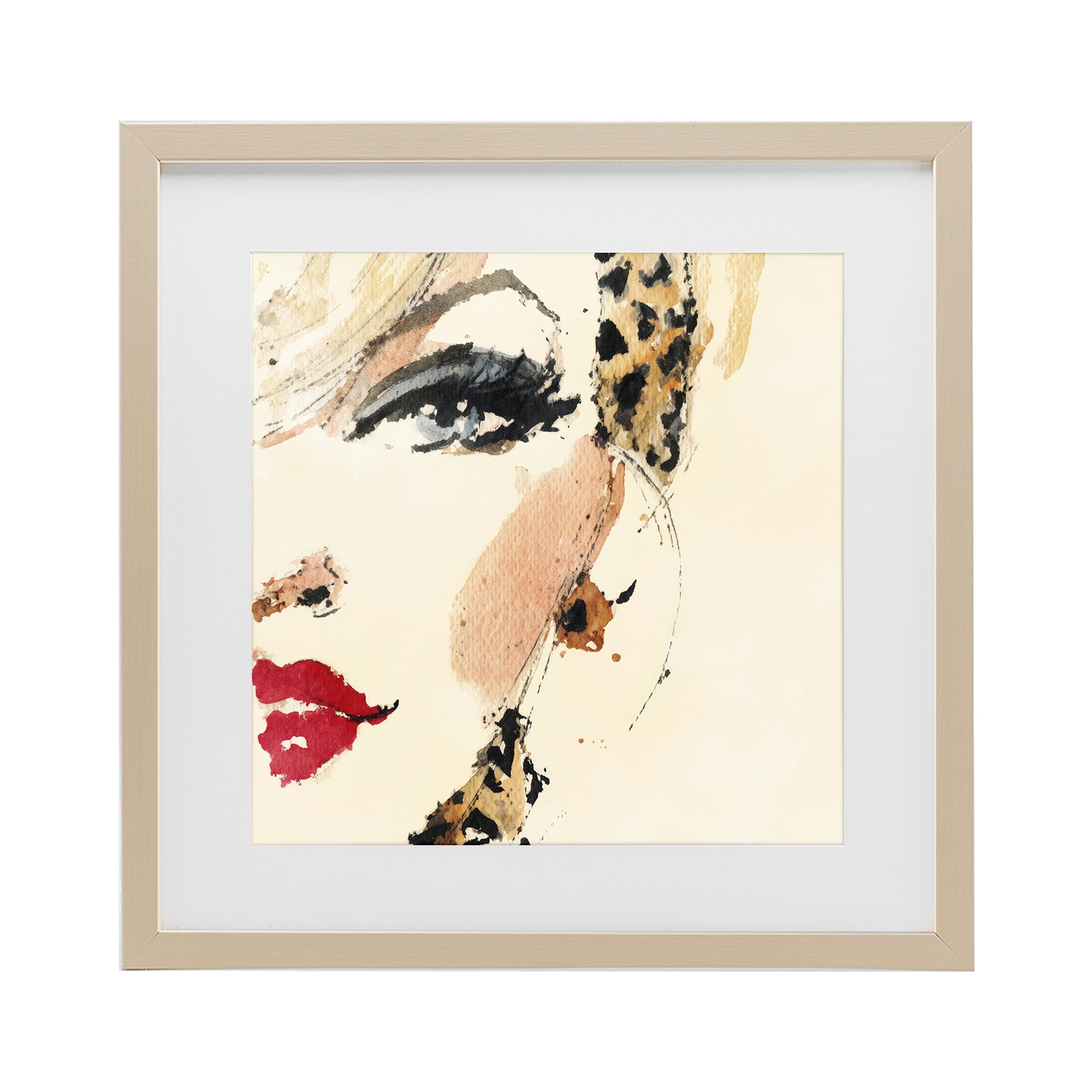 Stupell Industries Crimson Enigma Lipstick Birch Framed Print Under Glass, design by Svetlana Aleynikova