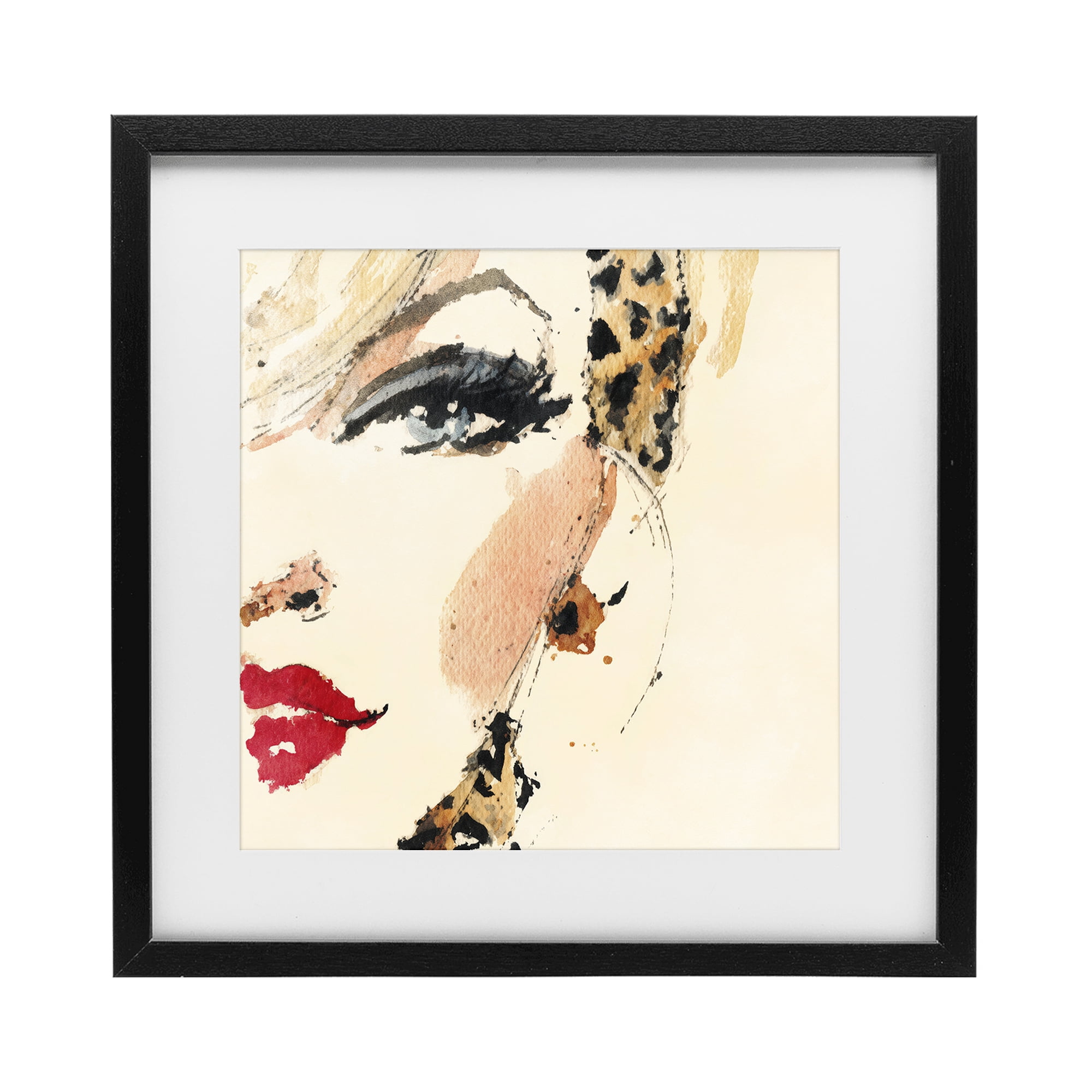 Stupell Industries Crimson Enigma Lipstick Black Framed Print Under Glass, design by Svetlana Aleynikova