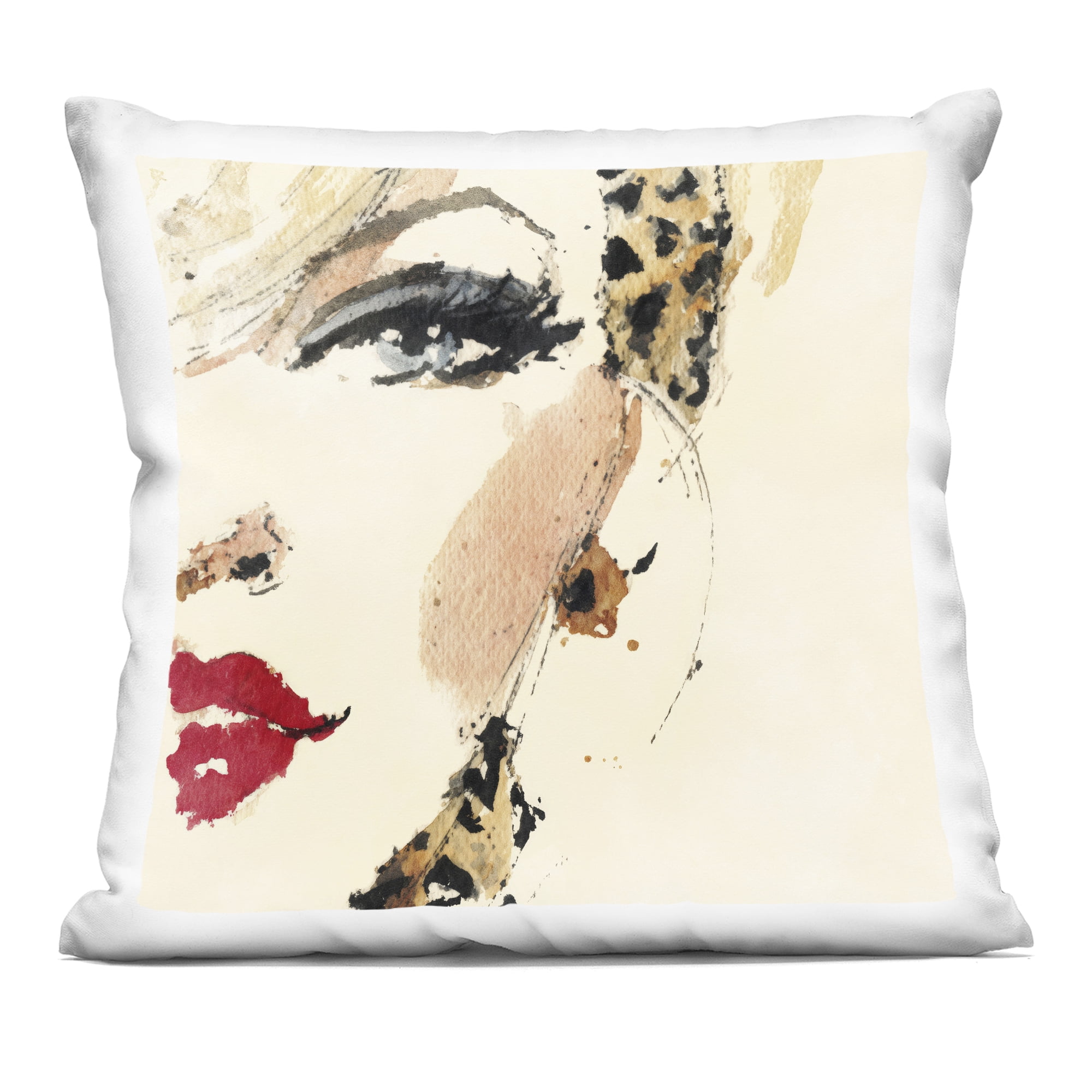 Stupell Industries Crimson Enigma Lipstick Decorative Printed Throw Pillow, design by Svetlana Aleynikova, 18 x 7 x 18