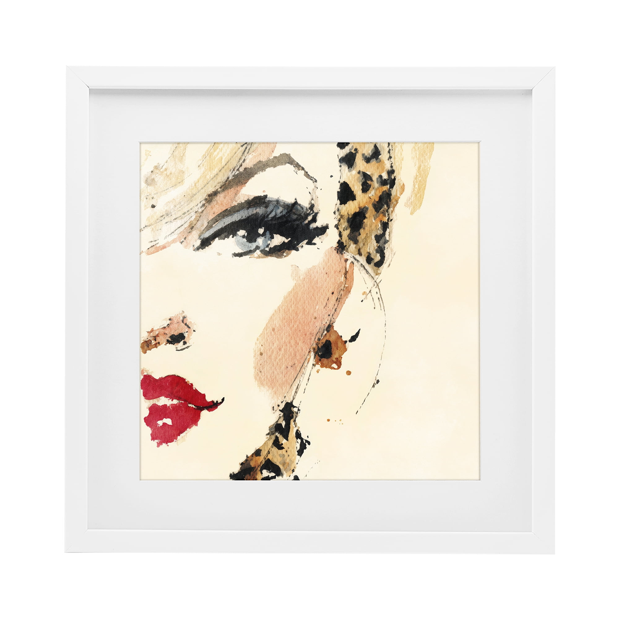 Stupell Industries Crimson Enigma Lipstick White Framed Print Under Glass, design by Svetlana Aleynikova