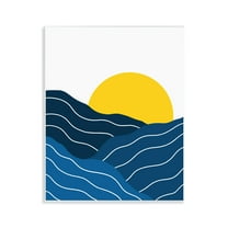 Stupell Industries Crisscross Sea Waves Landscape & Nature Painting Unframed Art Print Wall Art, 11 x 14
