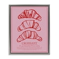 thumbnail image 1 of Stupell Industries Contemporary Croissant Breakfast Pastry Gray Floating Frame Canvas Art, 17 x 21, by Jenaya Jackson, 1 of 8