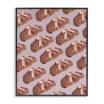 thumbnail image 1 of Stupell Industries Glam Croissants with Ribbons Pattern Black Framed Giclee Art, 11 x 14, by LISH Creative, 1 of 8