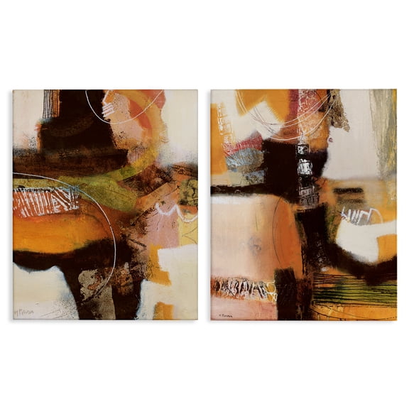 Stupell Industries Cromatismo Contrasting Neutrals 2 Piece Canvas Wall Art Set design by Maurizio Piovan, 30 x 24