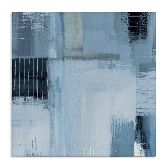 Stupell Industries Crosshatched Woven Abstract Abstract Painting Wrapped Canvas Art Print Wall Art, 24 x 24