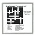 thumbnail image 1 of Stupell Industries Crossword Bathroom Puzzle Fun Toilet Game Sign,24 x 24, Design by Ashley Singleton, 1 of 7