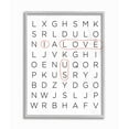 thumbnail image 1 of Stupell Industries Crossword Family Home Inspirational Word Black And White Design Gray Farmhouse Rustic Framed Giclee Texturized Art by Anna Quach, 1 of 3